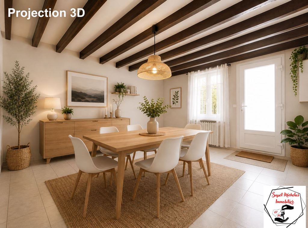 Maison de village CREPOL 147000€ SAPET MICHELAS IMMOBILIER