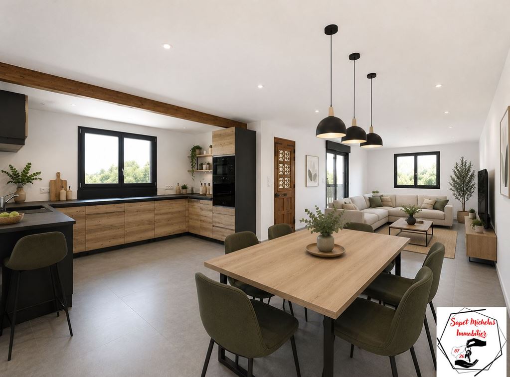 Maison COLOMBIER LE VIEUX 254000€ SAPET MICHELAS IMMOBILIER